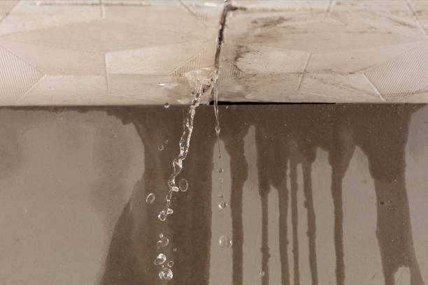 Professional Flood Damage Cleanup technician working in La Farge, WI